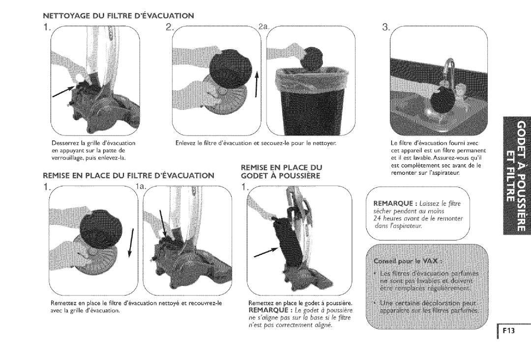 Vax X5 owner manual F13 