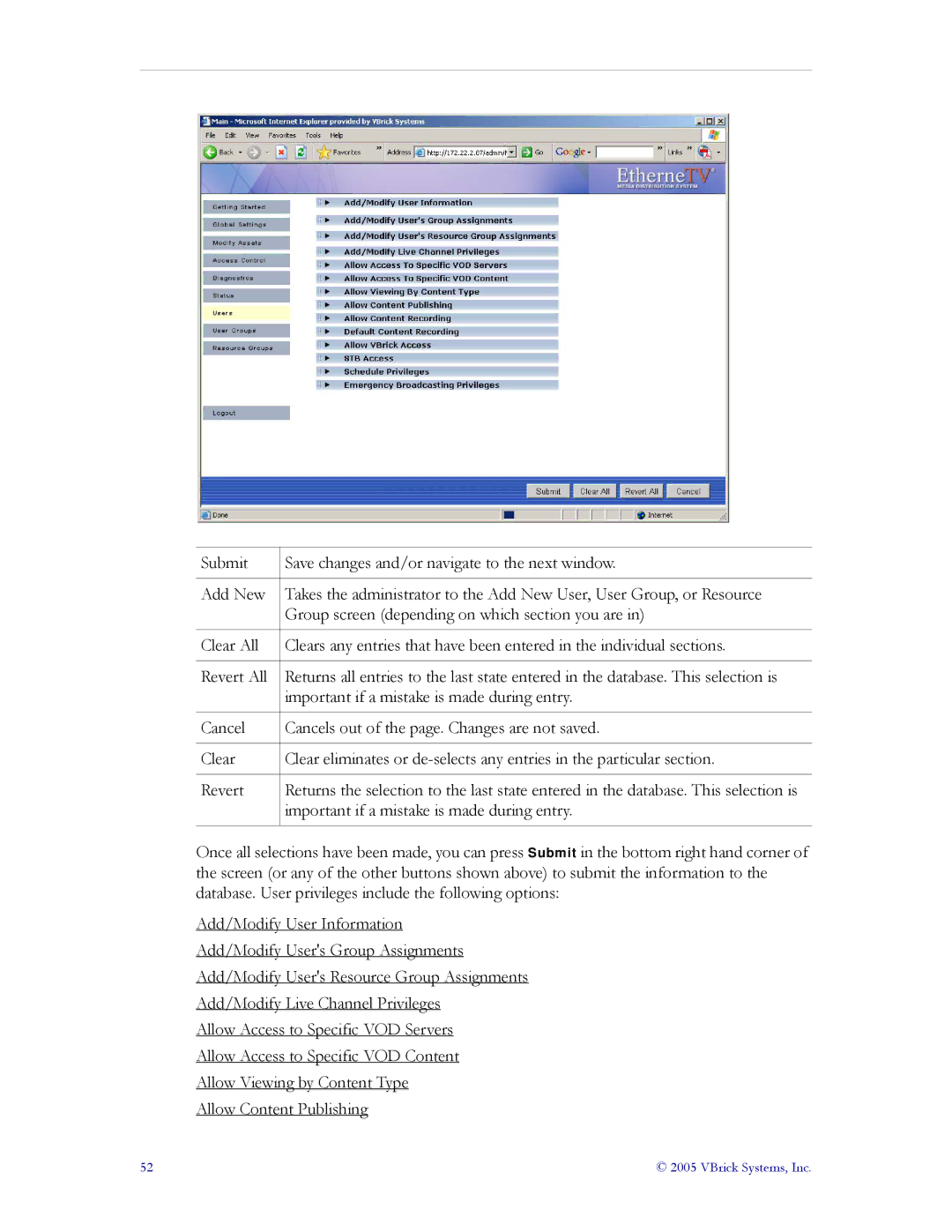 VBrick Systems ETV v3.1 manual VBrick Systems, Inc 