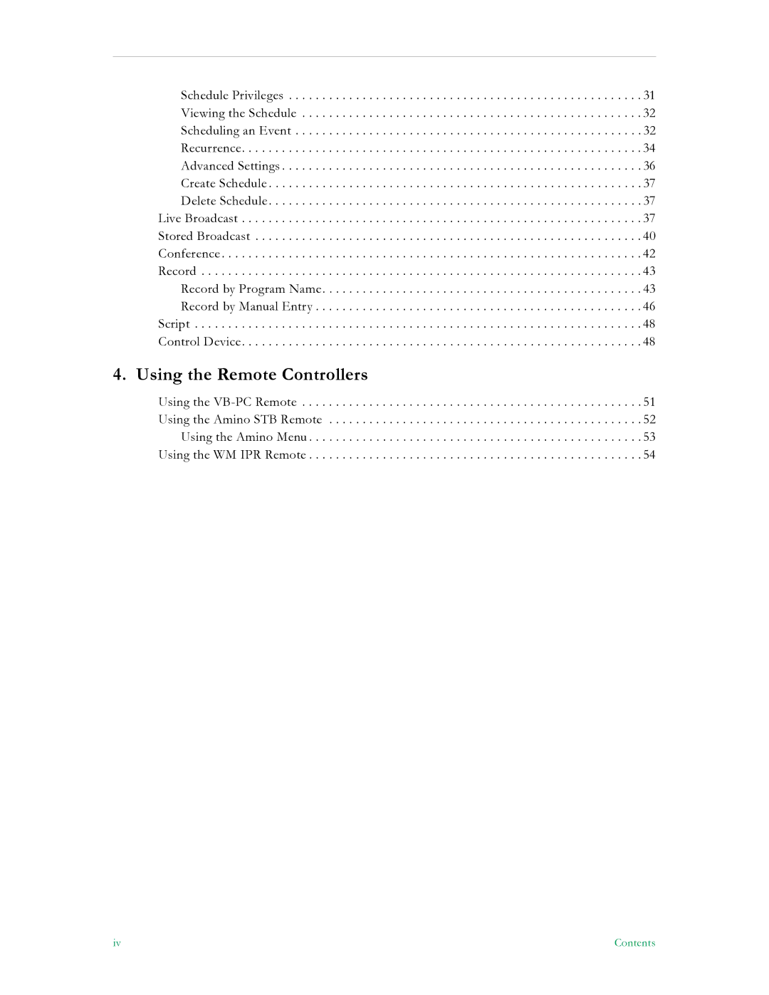 VBrick Systems ETV v4.2 manual Using the Remote Controllers 