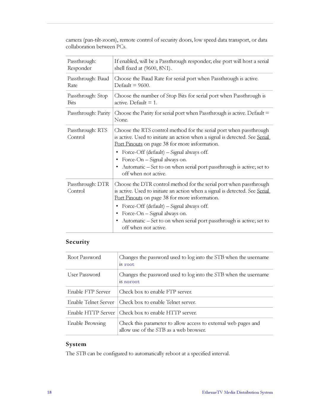 VBrick Systems MPEG-2, MPEG-1, MPEG-4 manual Security, System 