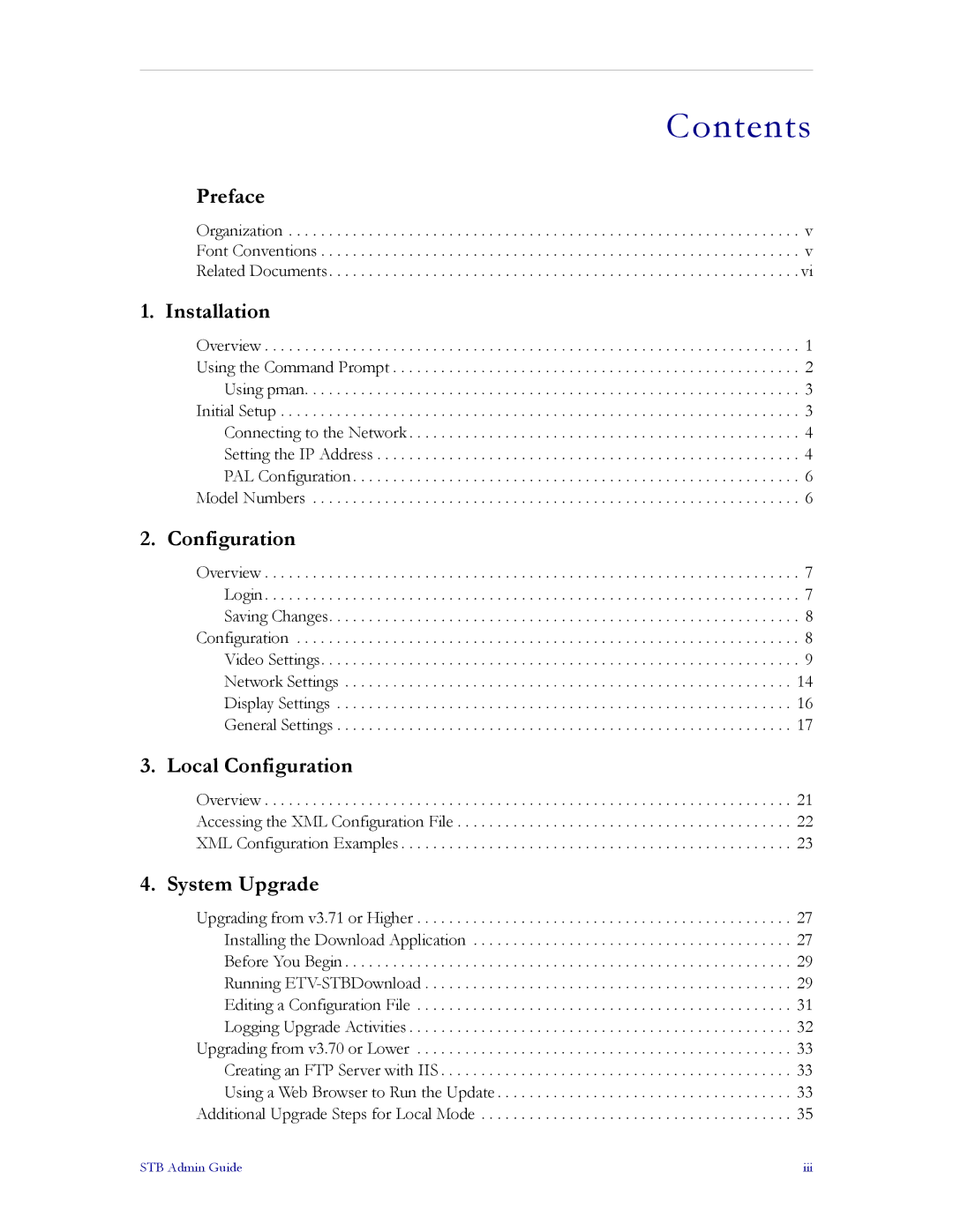 VBrick Systems MPEG-2, MPEG-1, MPEG-4 manual Contents 