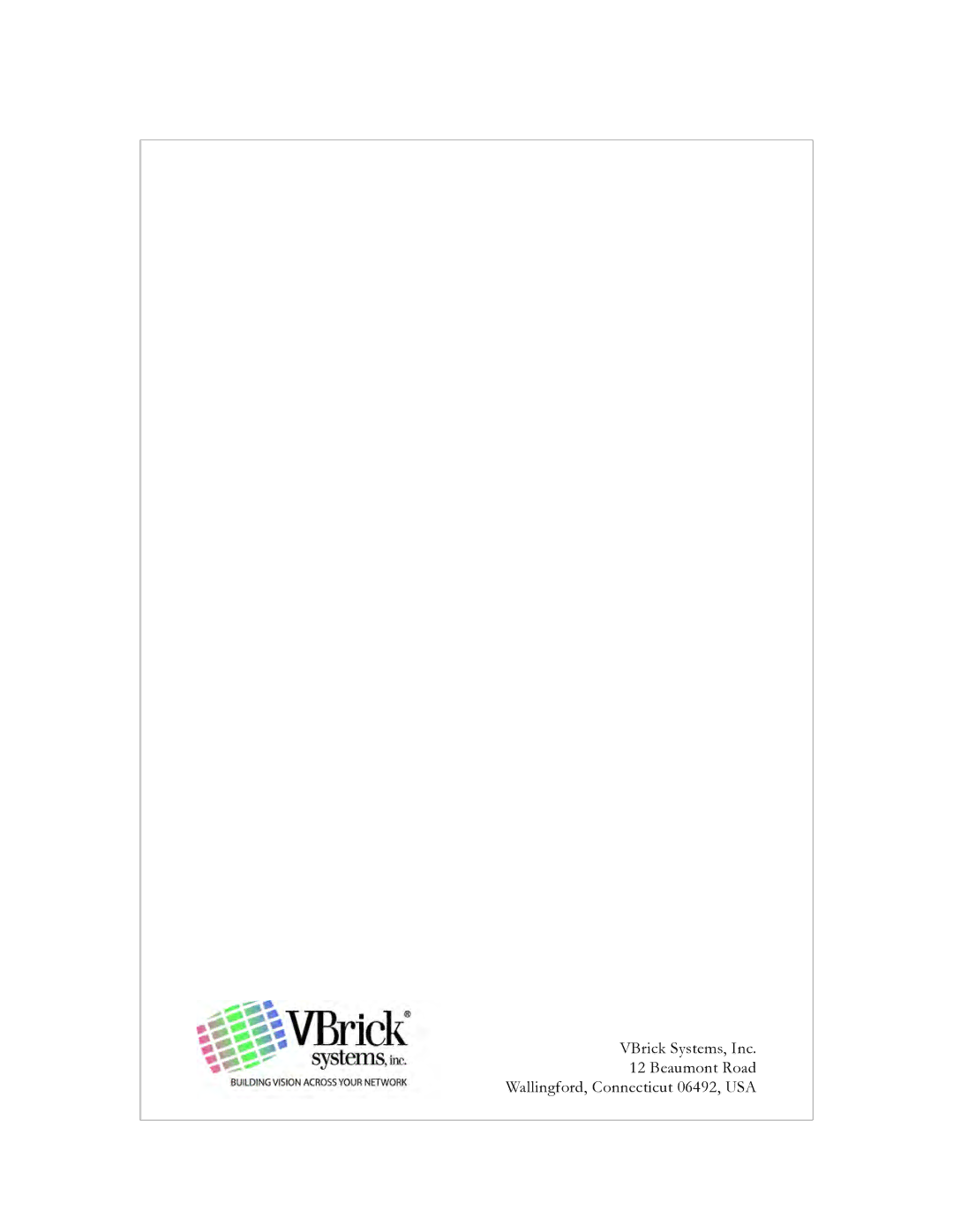 VBrick Systems v4.4 manual 