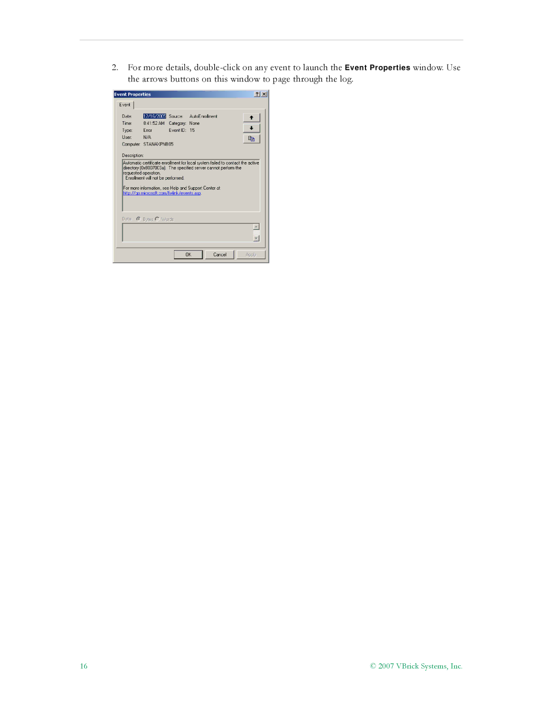 VBrick Systems VBrick v4.2.1 manual VBrick Systems, Inc 