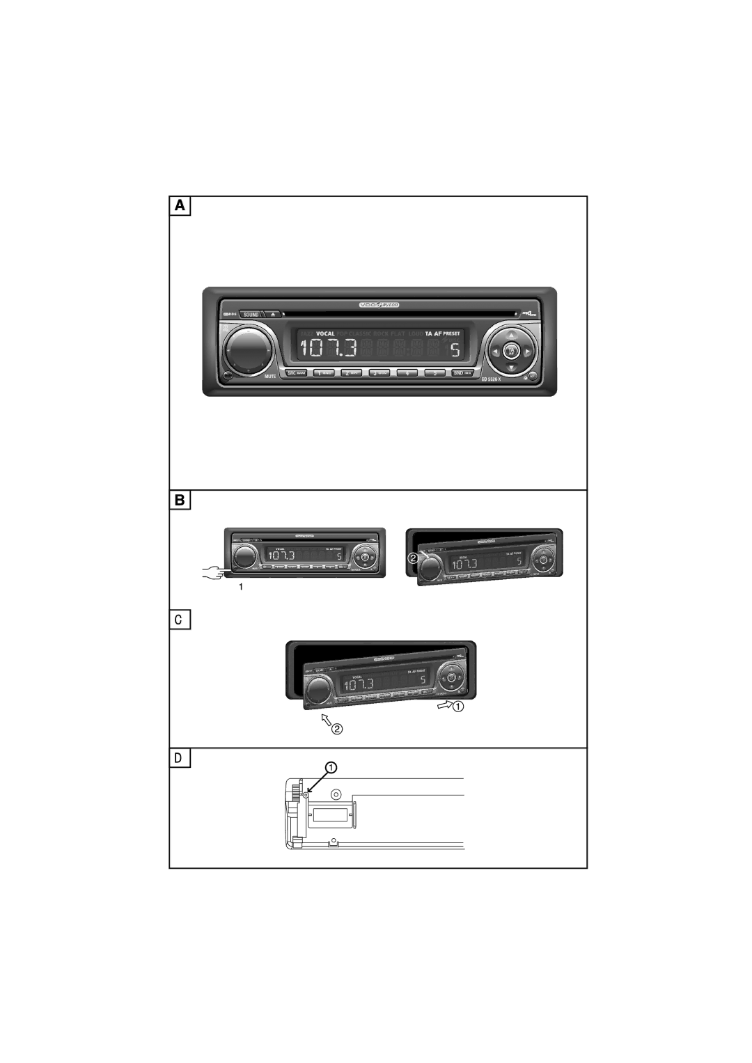 VDO Dayton CD 5526 X manual 