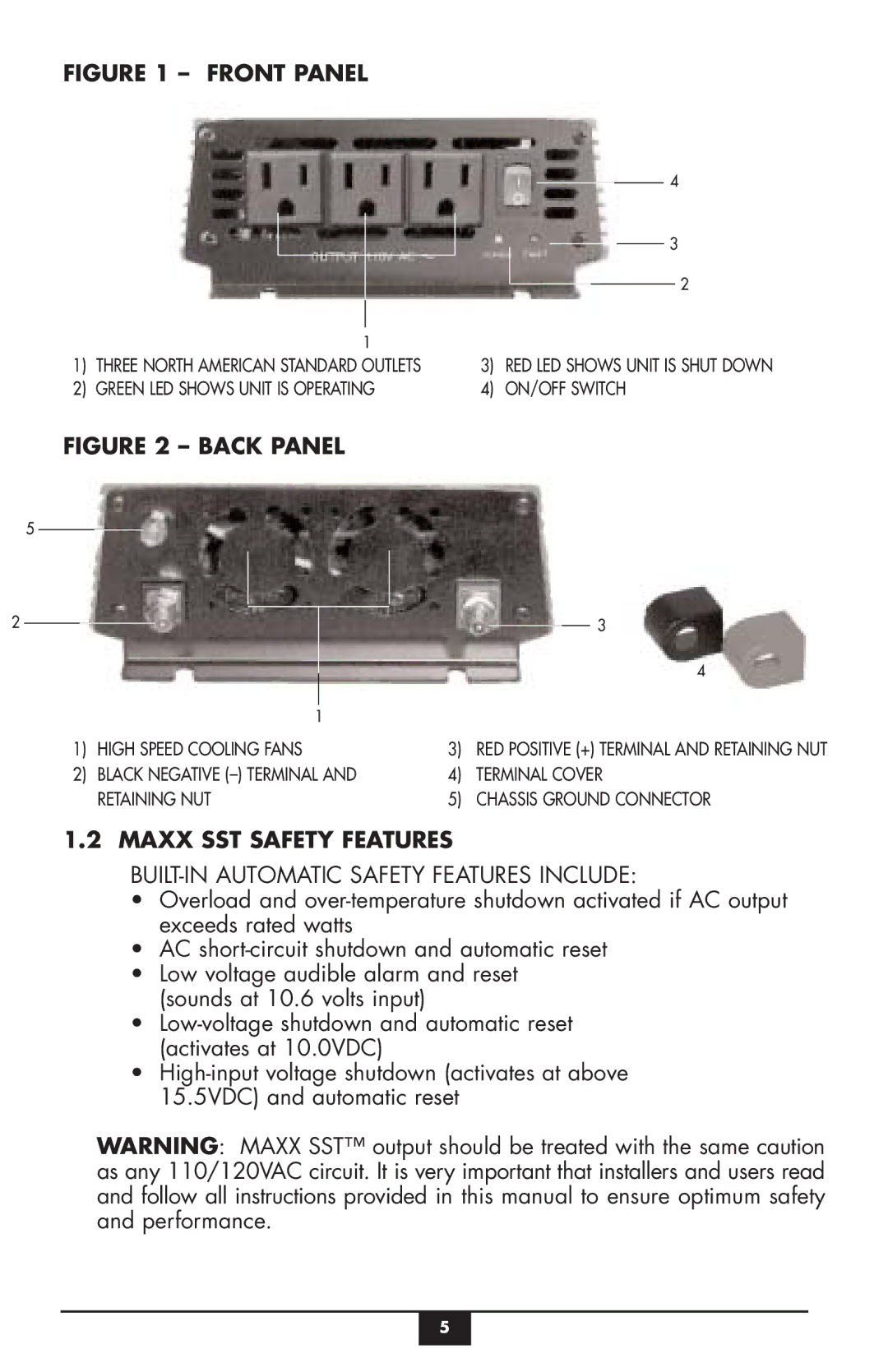 Vector VEC049C owner manual Maxx SST Safety Features, BUILT-IN Automatic Safety Features Include 