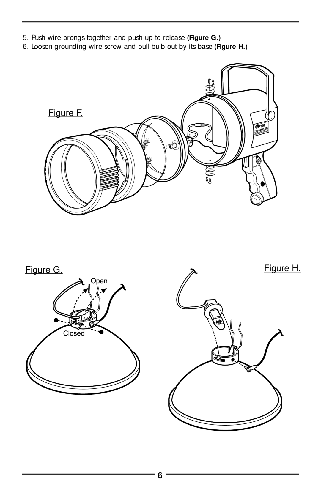 Vector VEC126BW manual Figure F 