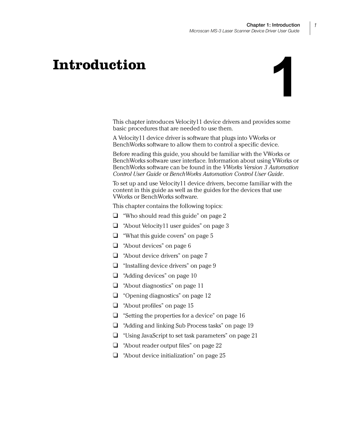 Velocity Micro MS-3 manual Introduction1 