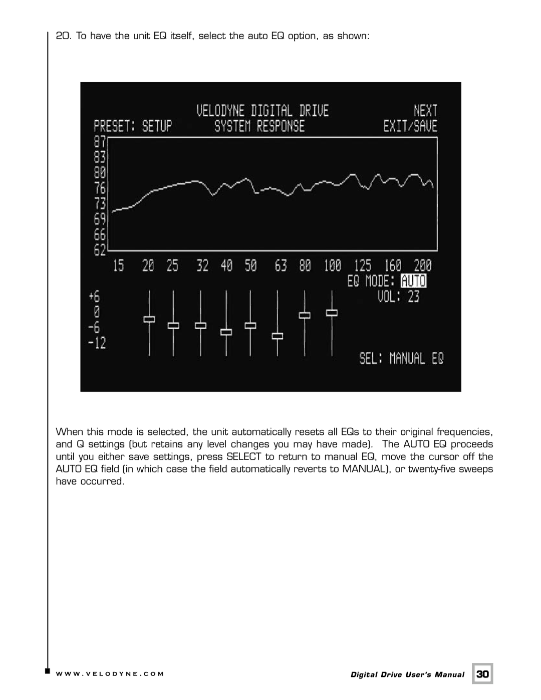 Velodyne Acoustics Digital Drive user manual W . v e l o d y n e . c o m 