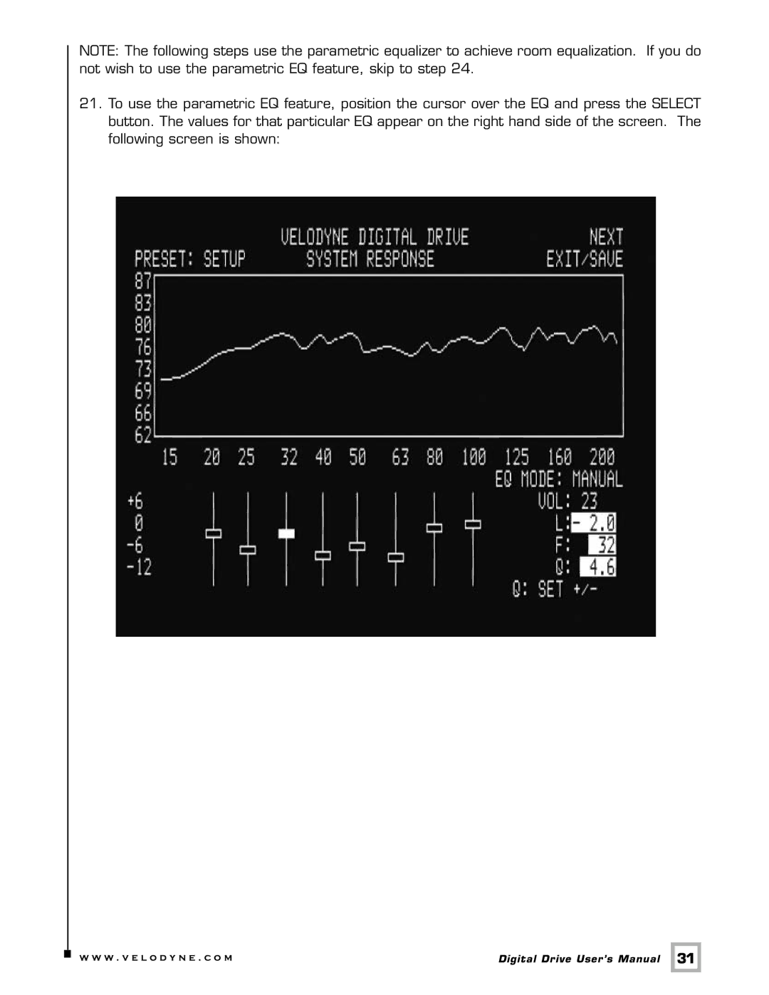 Velodyne Acoustics Digital Drive user manual W . v e l o d y n e . c o m 