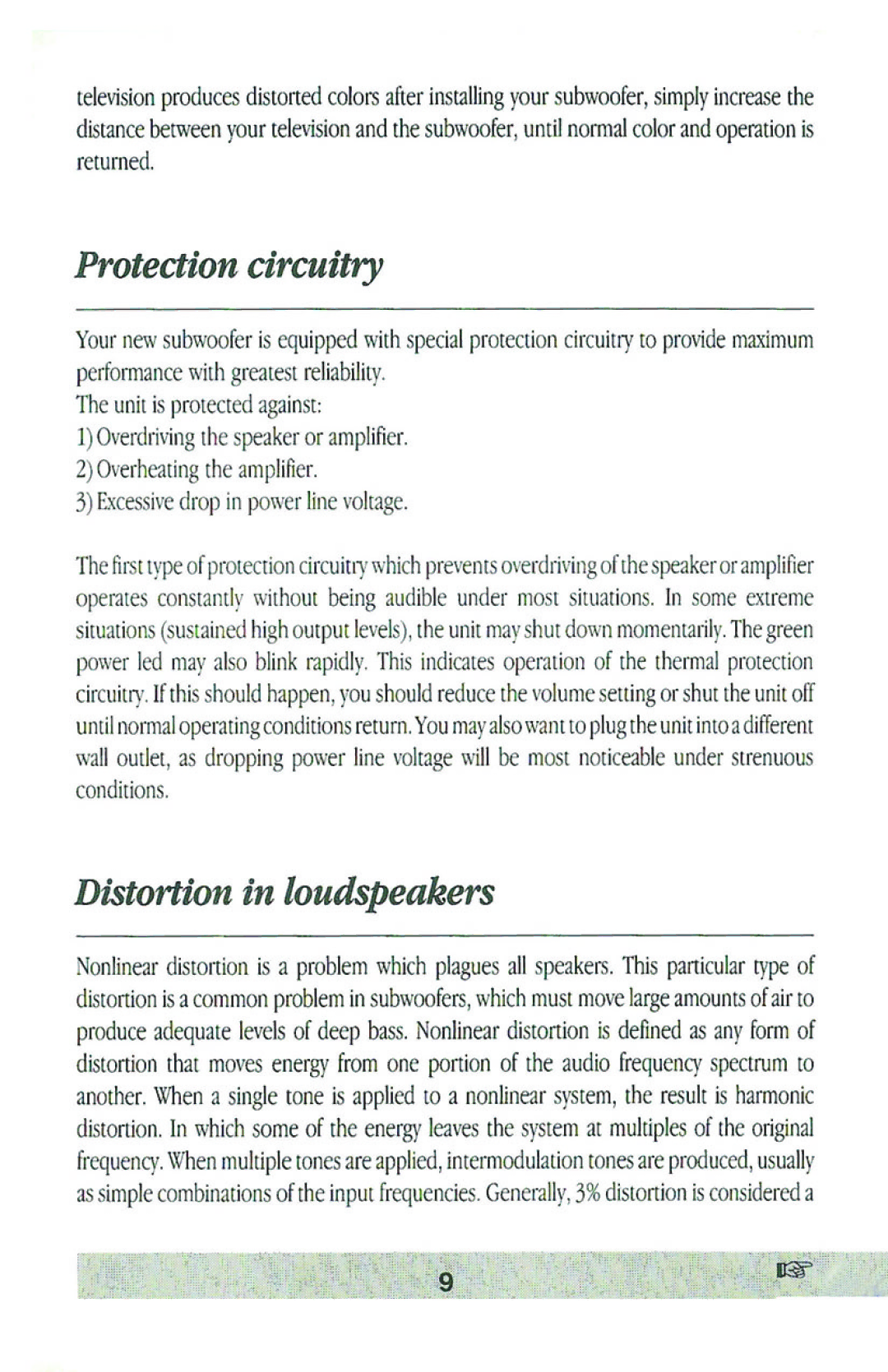 Velodyne Acoustics FSR-10, FSR-12, FSR-15 manual 