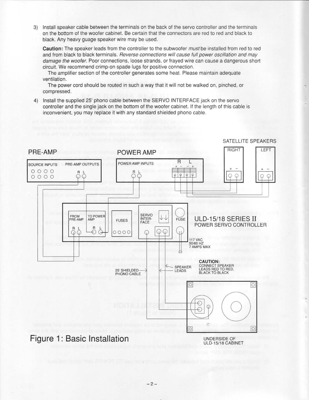 Velodyne Acoustics ULD-18, ULD-15 manual 