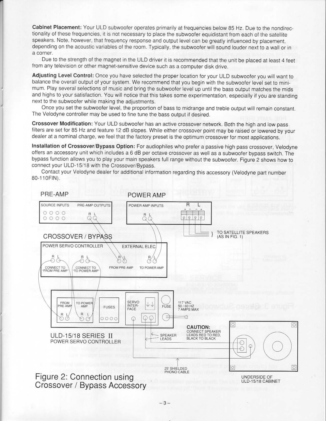 Velodyne Acoustics ULD-15, ULD-18 manual 