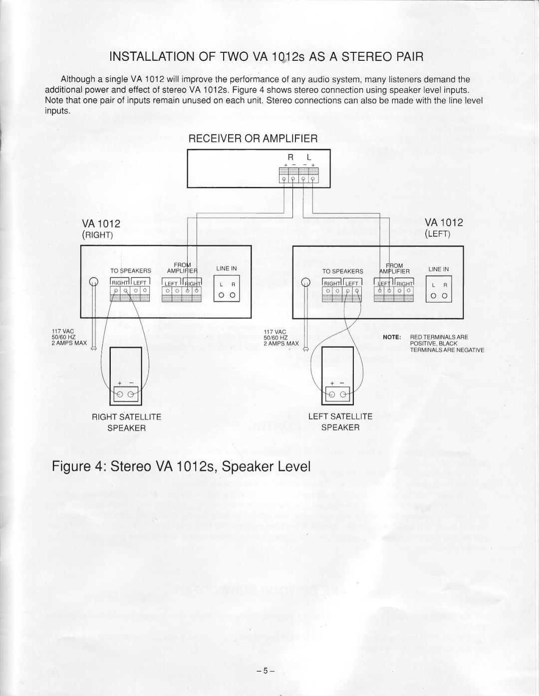 Velodyne Acoustics VA 1012 manual 