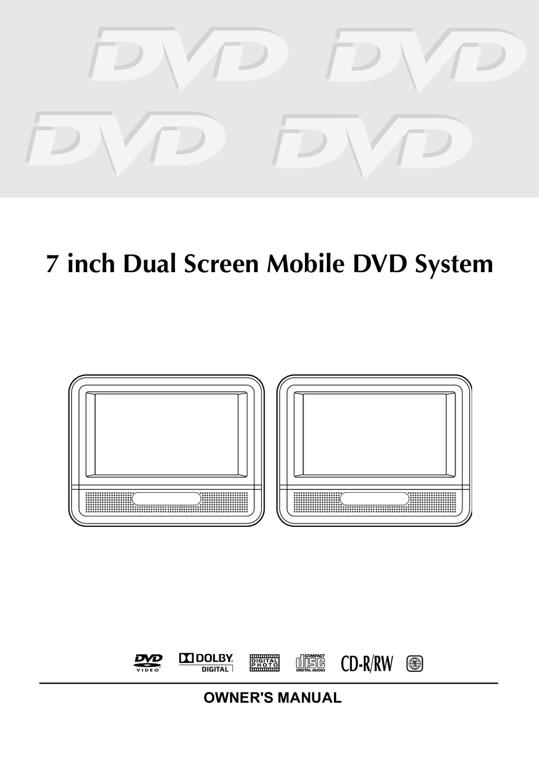 Venturer GB - 1 owner manual Inch Dual Screen Mobile DVD System 