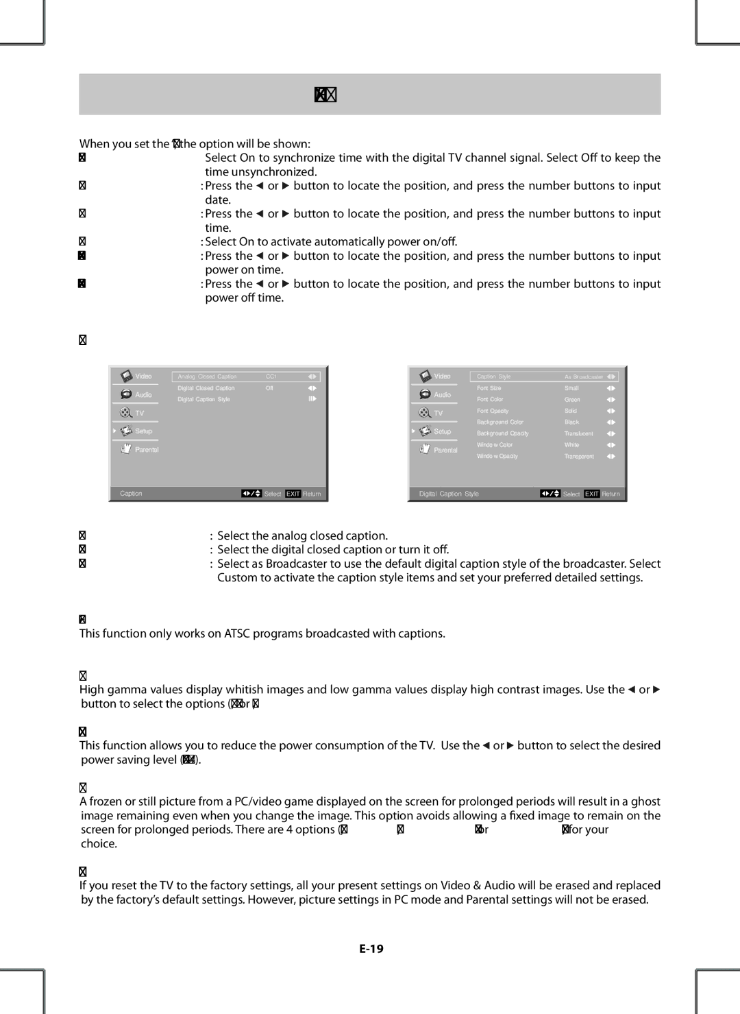 Venturer PDV28420C owner manual Date, Power On Timer, Power Off Timer 