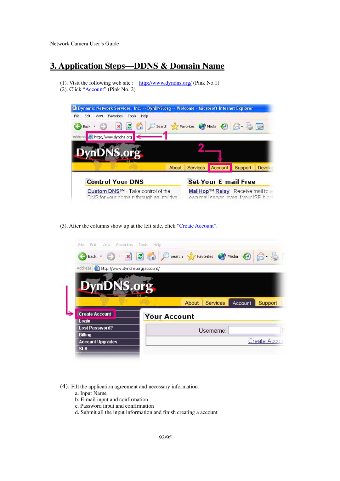 Veo Pan and Tilt manual Application Steps-DDNS & Domain Name 