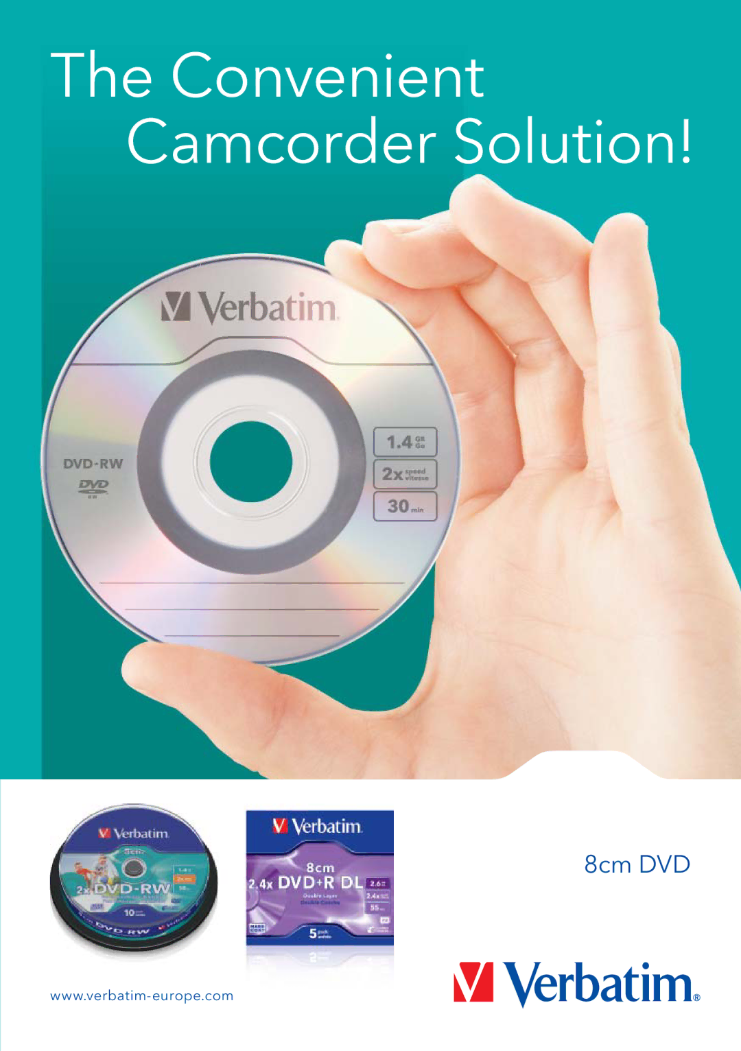 Verbatim 8cm DVD manual Convenient Camcorder Solution 