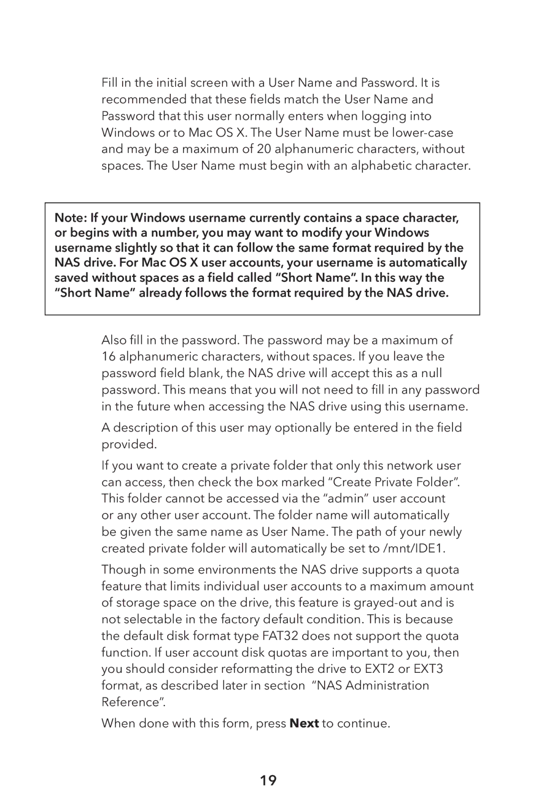 Verbatim External Hard Drive NAS manual 