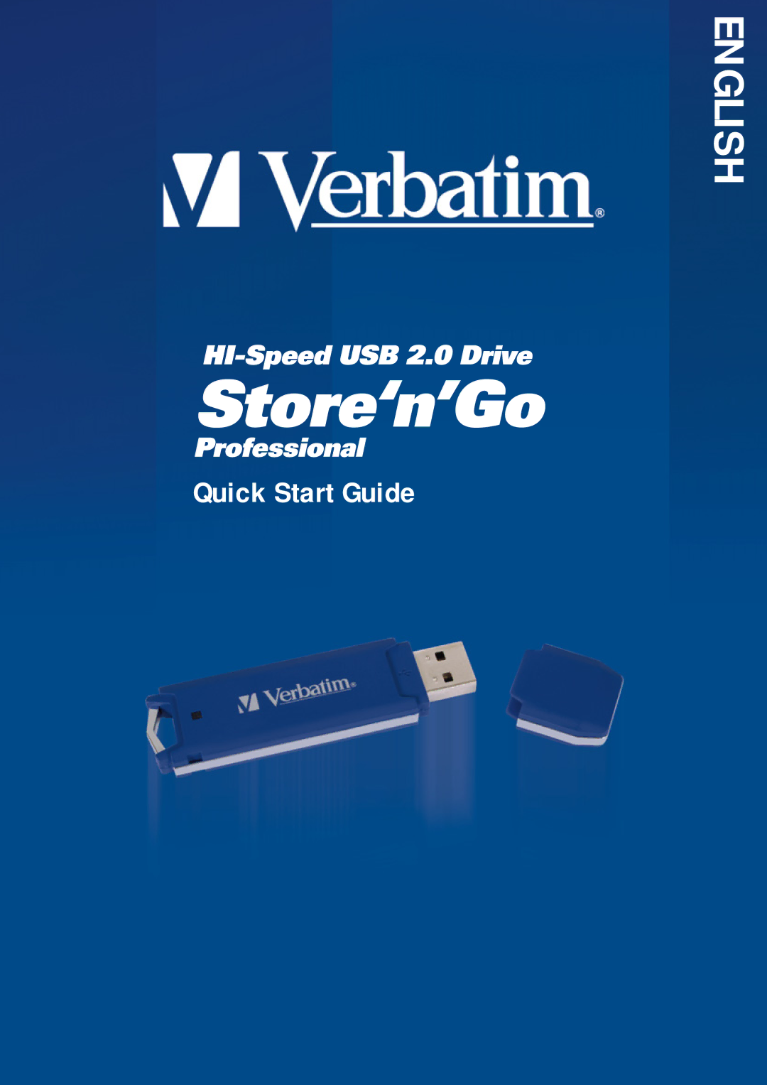 Verbatim Hi-Speed USB quick start English 