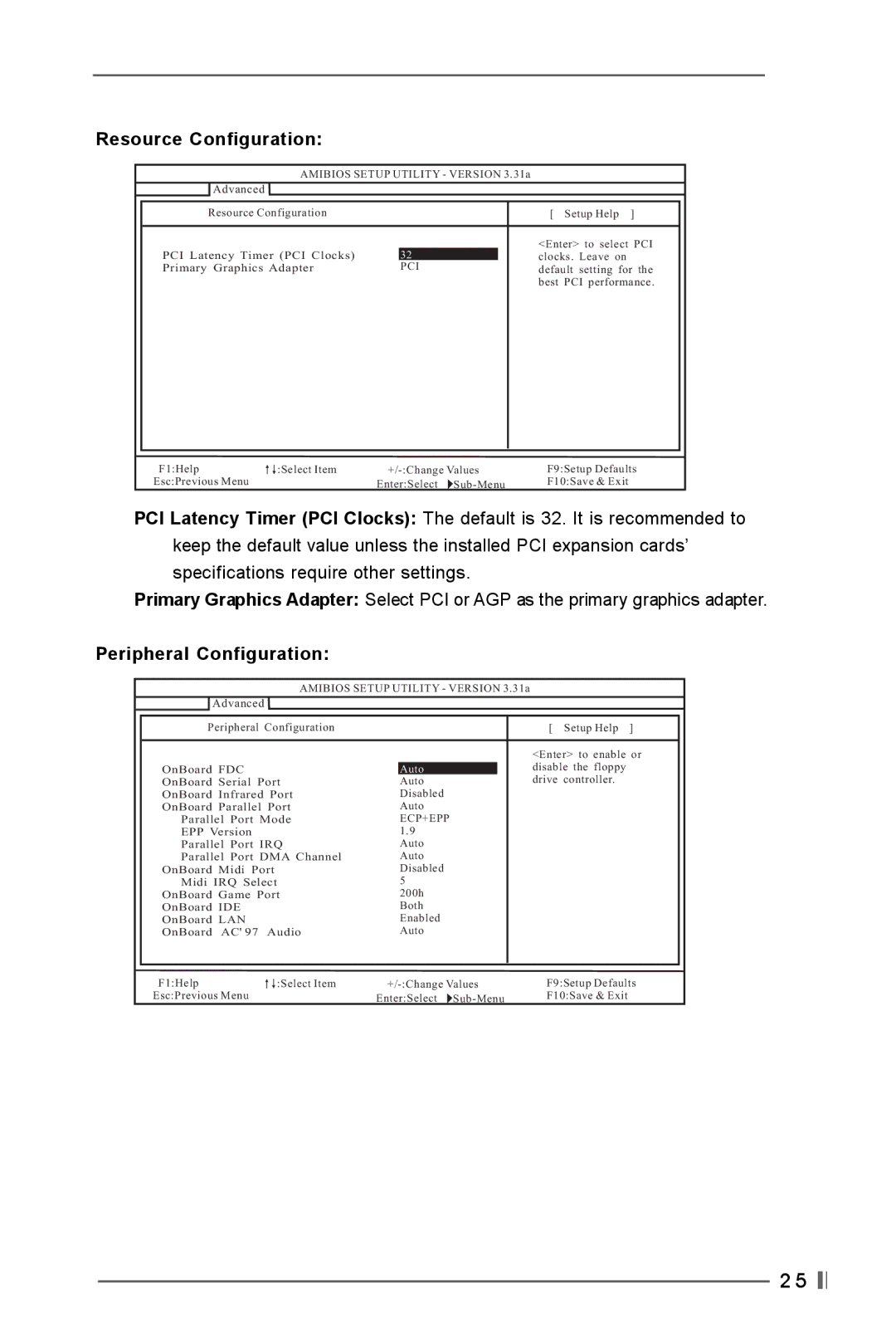 Verbatim K7VT4-4X, K7VT4-8X user manual Resource Configuration 