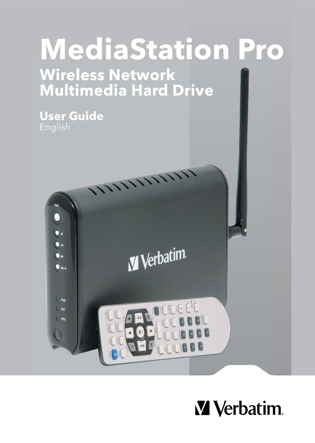 Verbatim Wireless Network Multimedia Hard Drive manual MediaStation Pro 