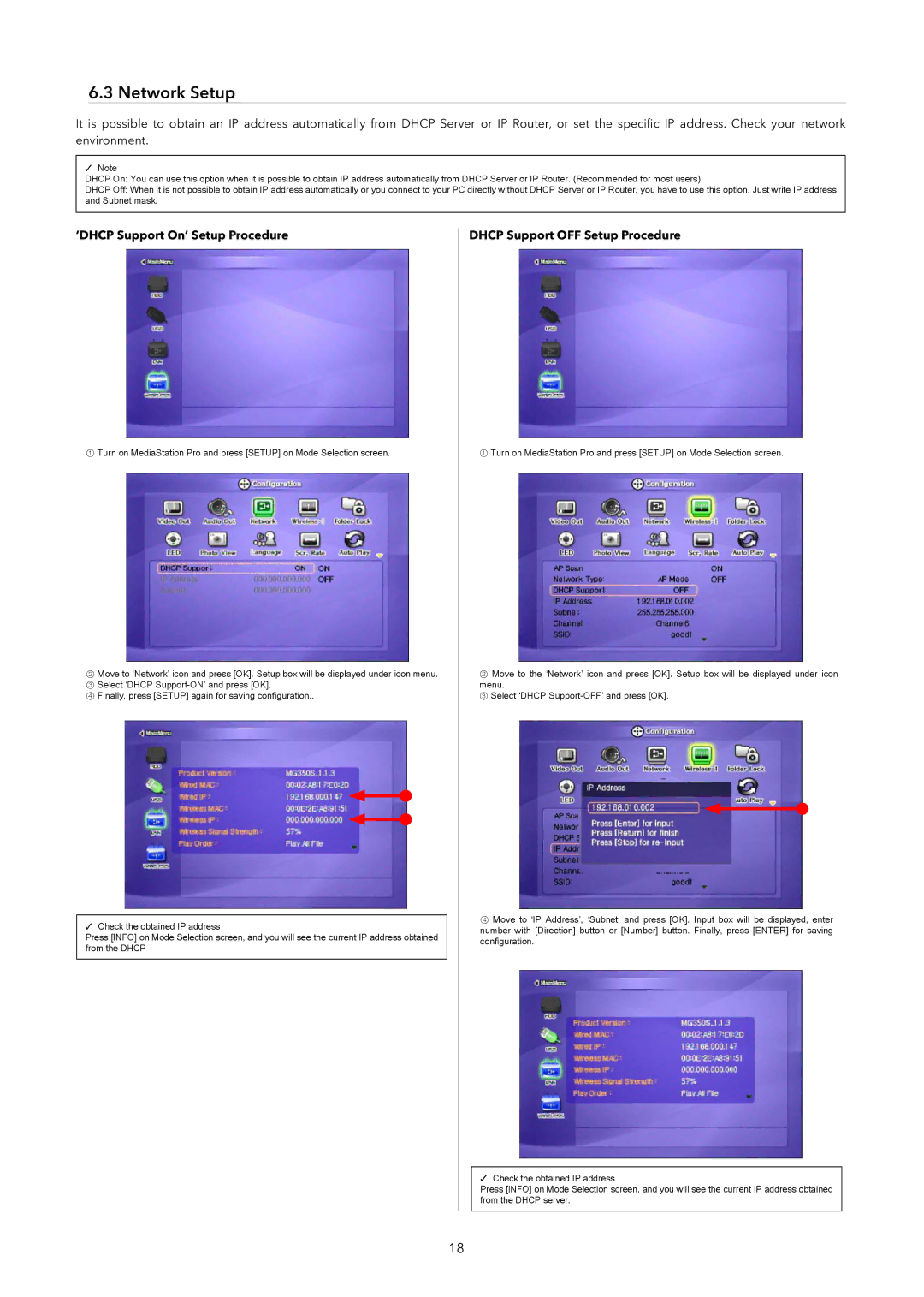 Verbatim Wireless Network Multimedia Hard Drive manual Network Setup 