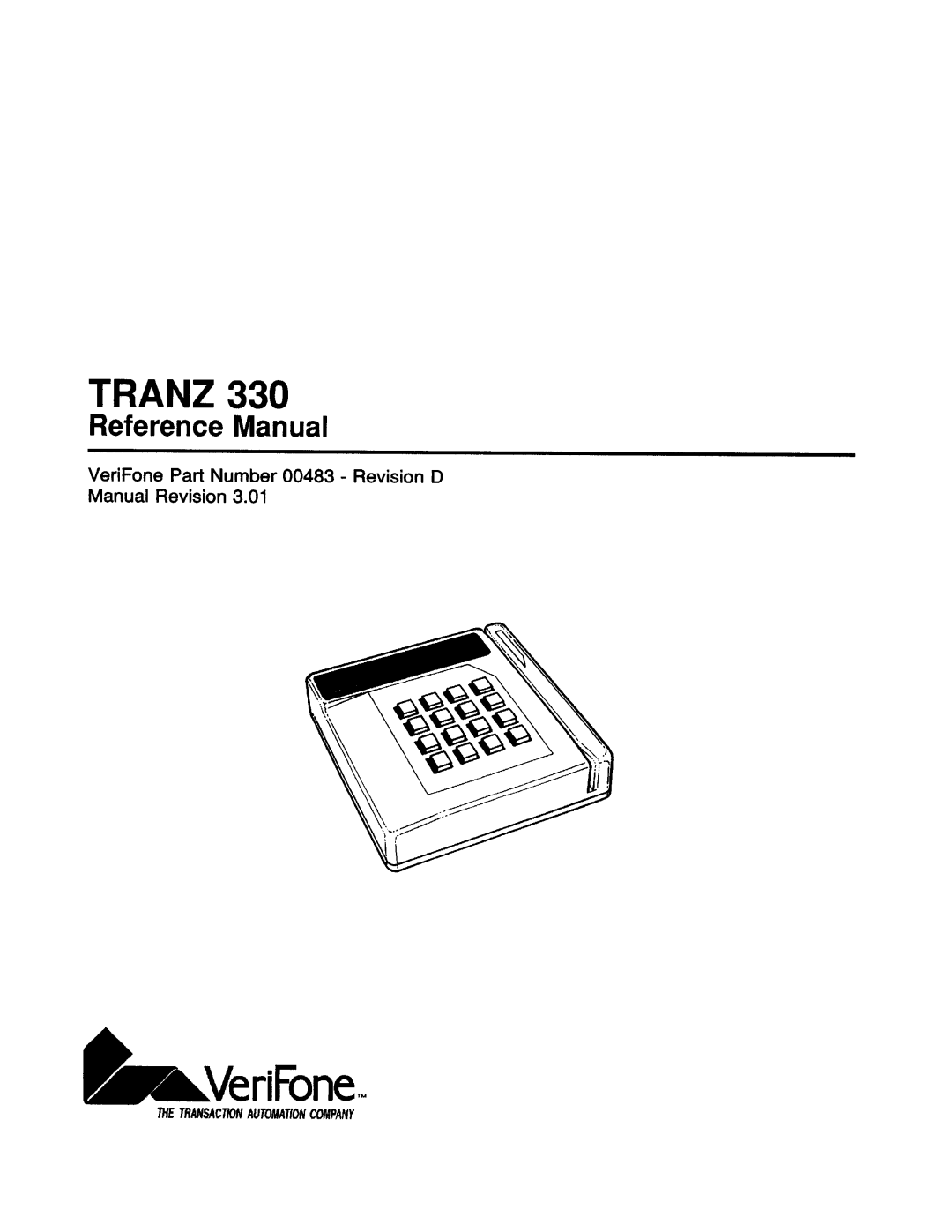 VeriFone 00483 - Revision D manual 