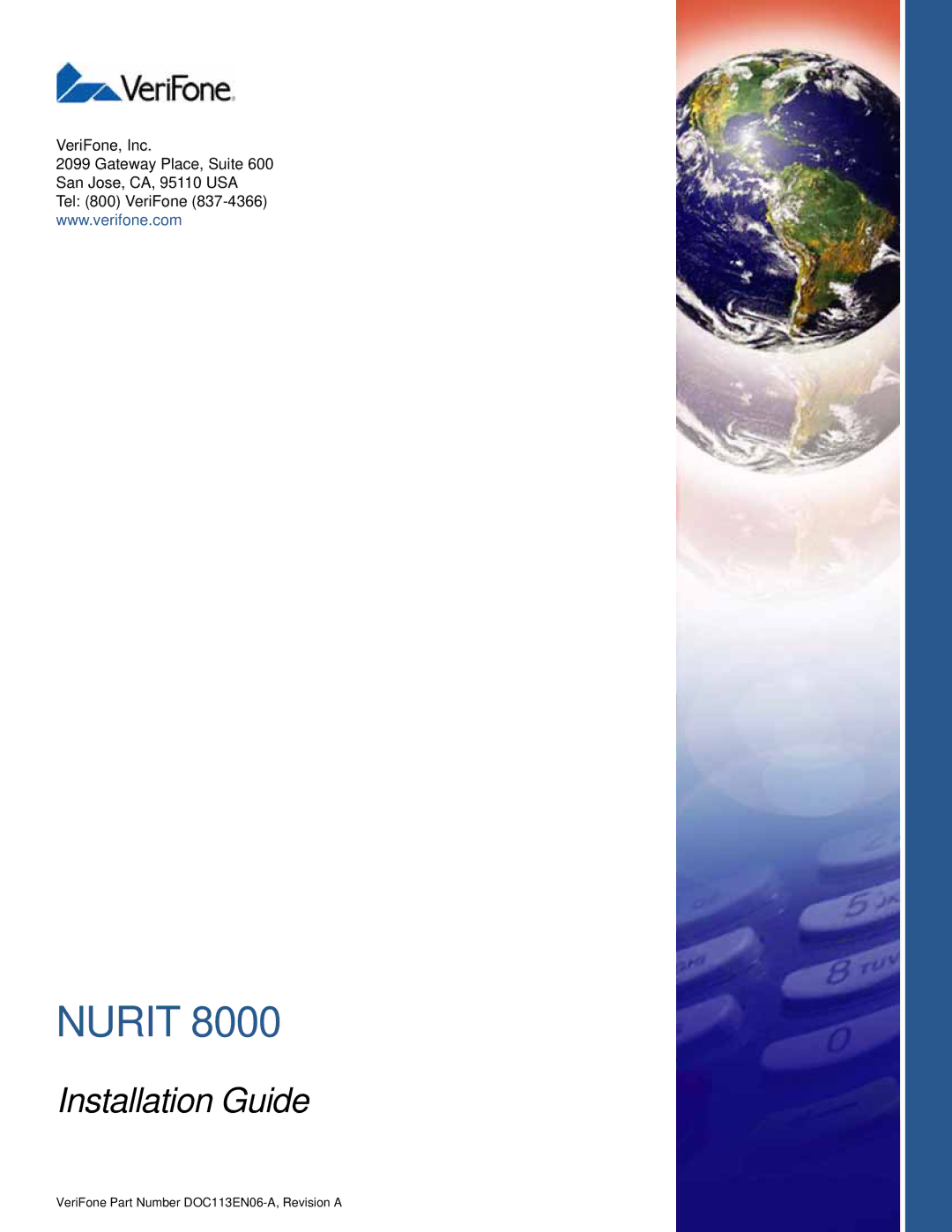 VeriFone 8000 manual Nurit 