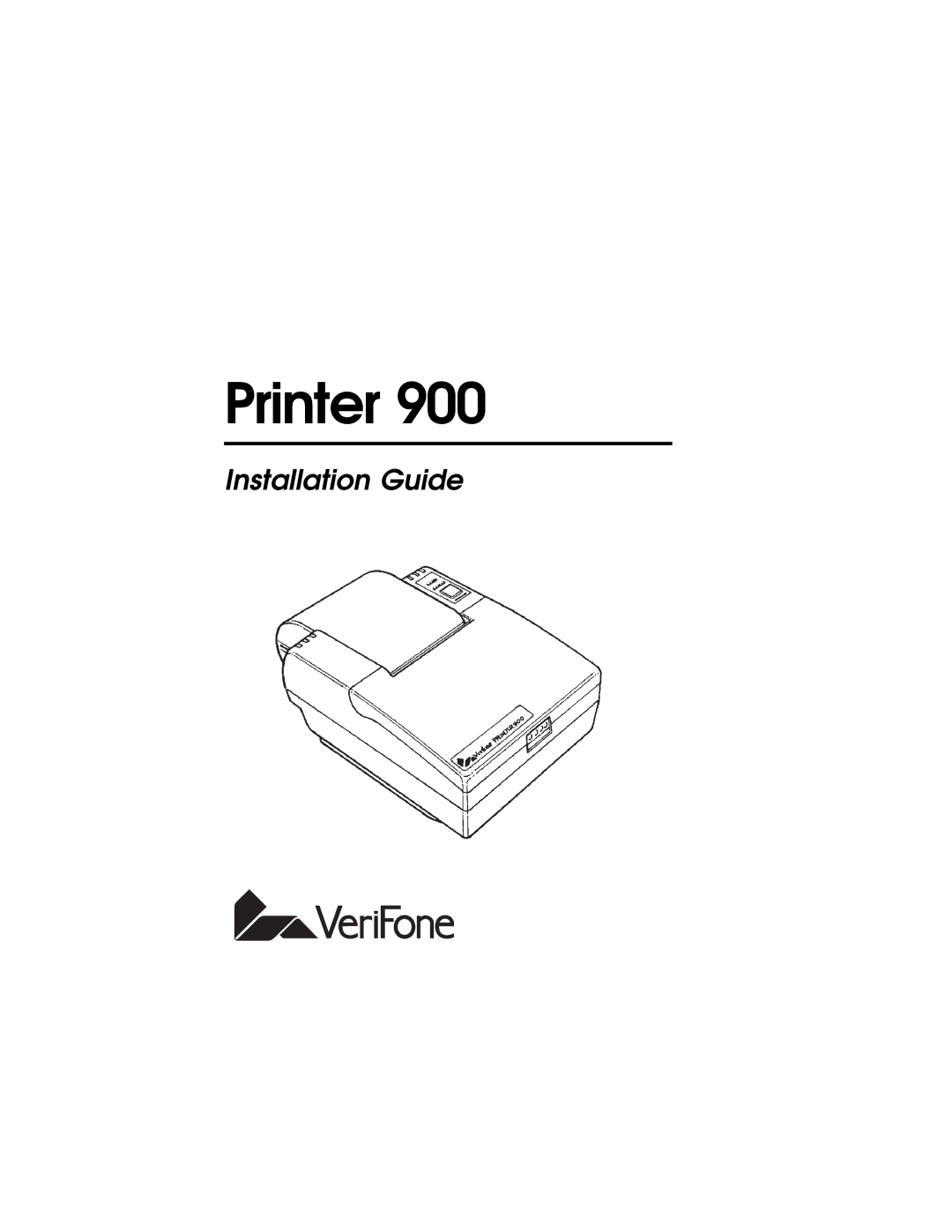 VeriFone 900 manual Printer 