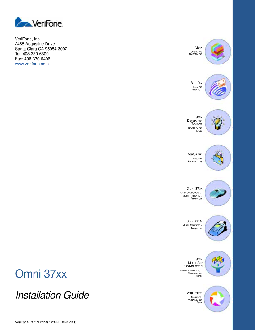 VeriFone Omni 37xx manual Installation Guide 