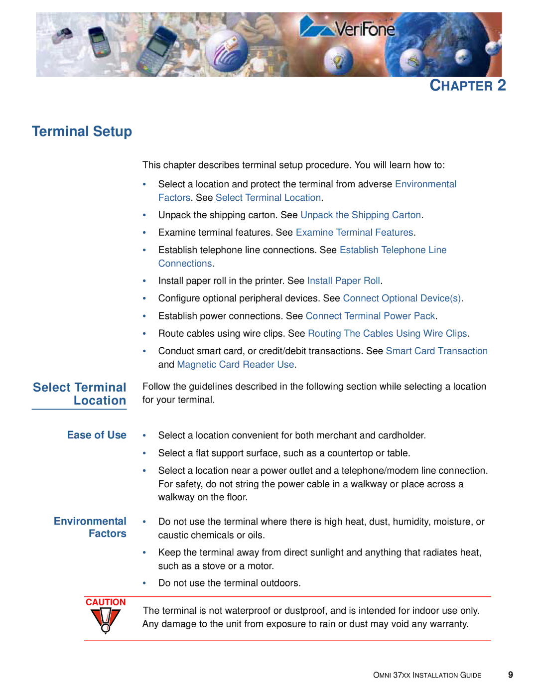 VeriFone Omni 37xx manual Environmental, Factors 