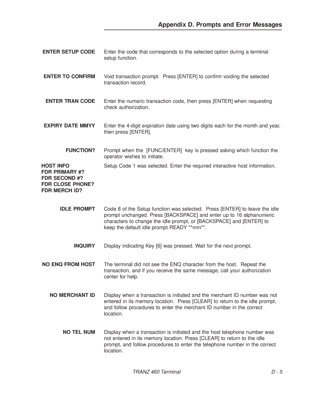 VeriFone TRANZ 460 manual Enter Setup Code 