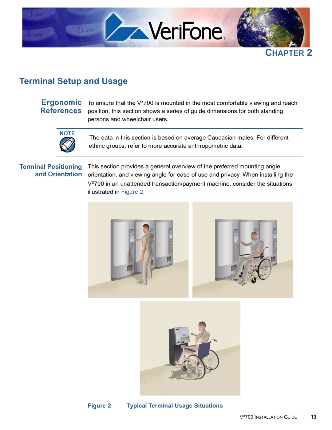 VeriFone Vx700 manual Terminal Setup and Usage 