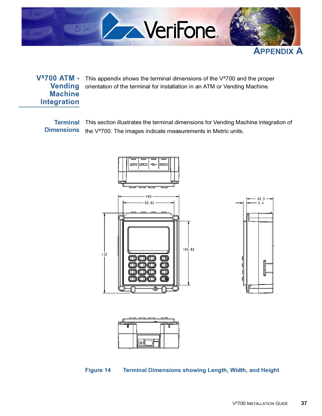 VeriFone Vx700 manual Machine Integration, Terminal 