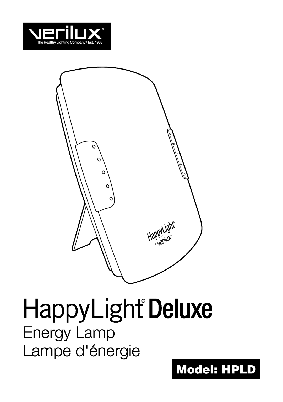 Verilux manual Energy Lamp Lampe dénergie, Model HPLD 