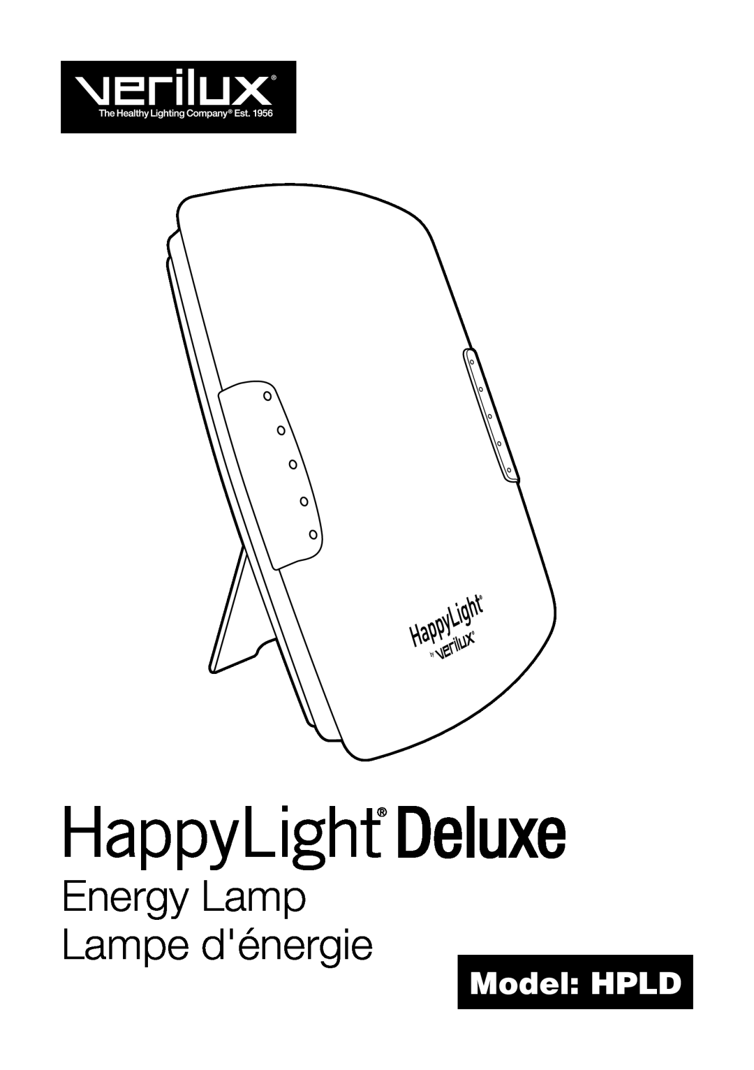 Verilux manual Energy Lamp Lampe dénergie, Model HPLD 