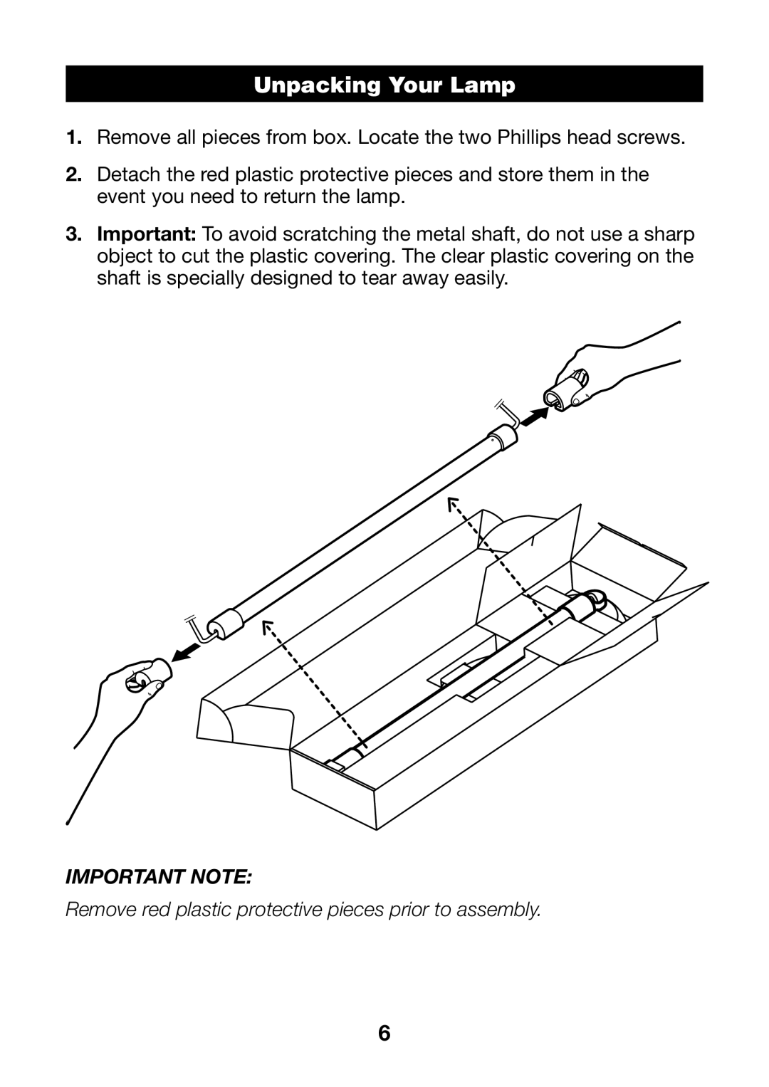 Verilux PL04 manual UnpackingHEADERYour Lamp 