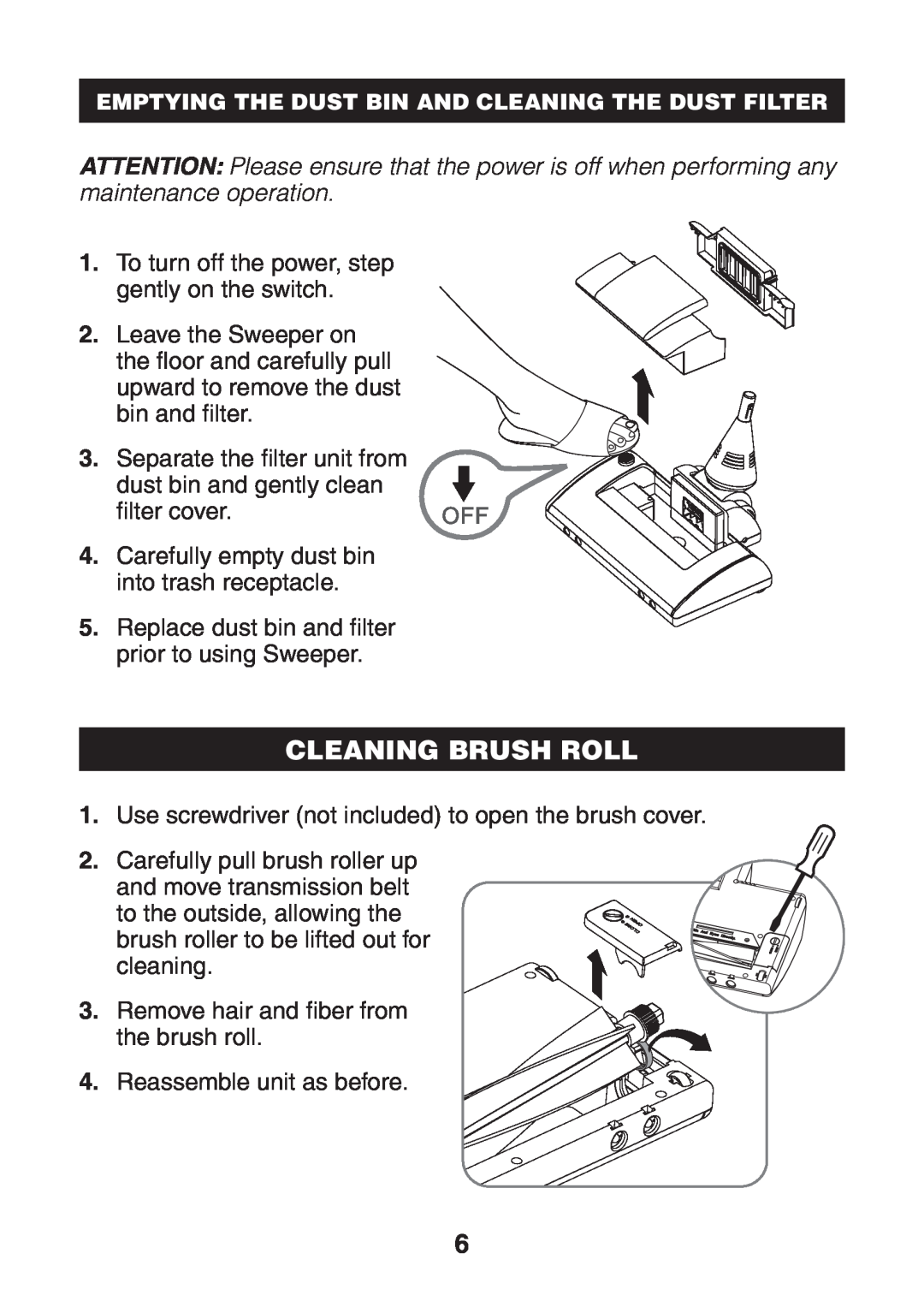 Verilux UV-C manual Cleaning Brush Roll 