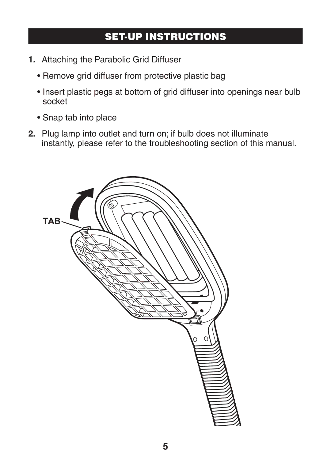 Verilux VD01 manual SET-UP Instructions 