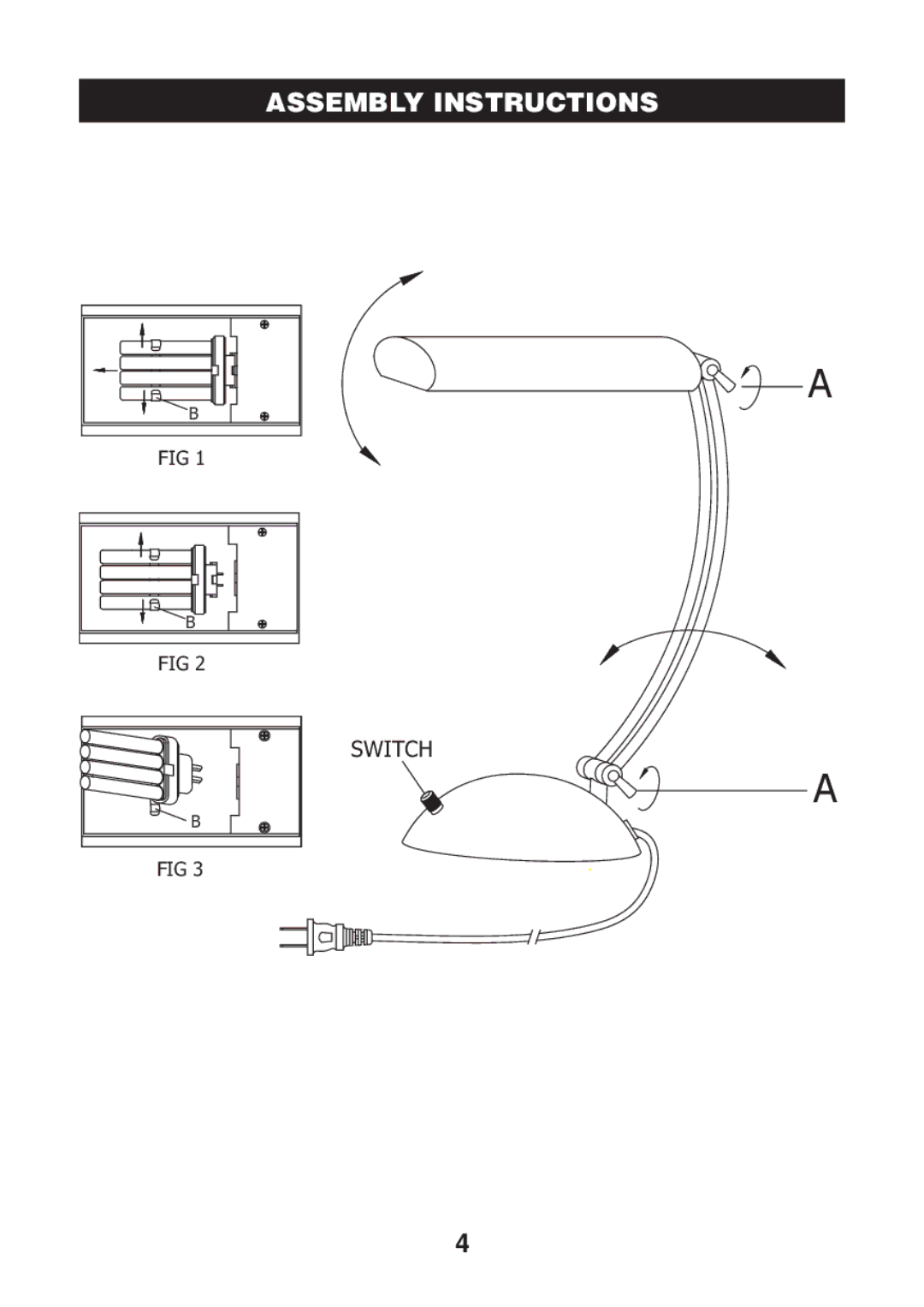 Verilux VD017 manual Switch 