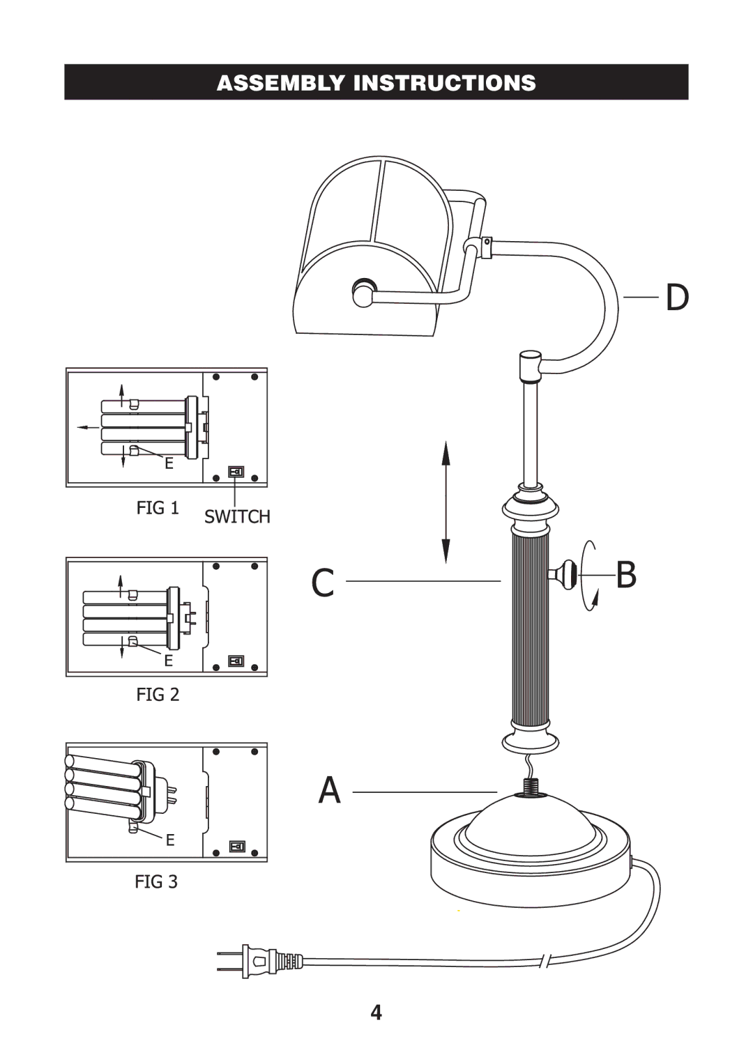 Verilux VD05 manual Assembly Instructions 