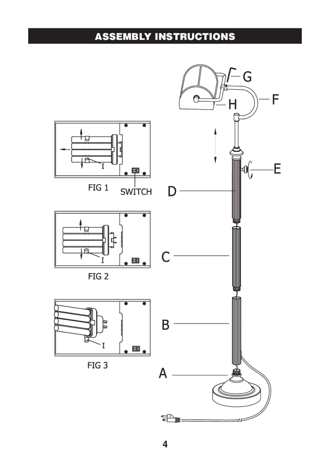 Verilux VF05 manual Assembly Instructions 