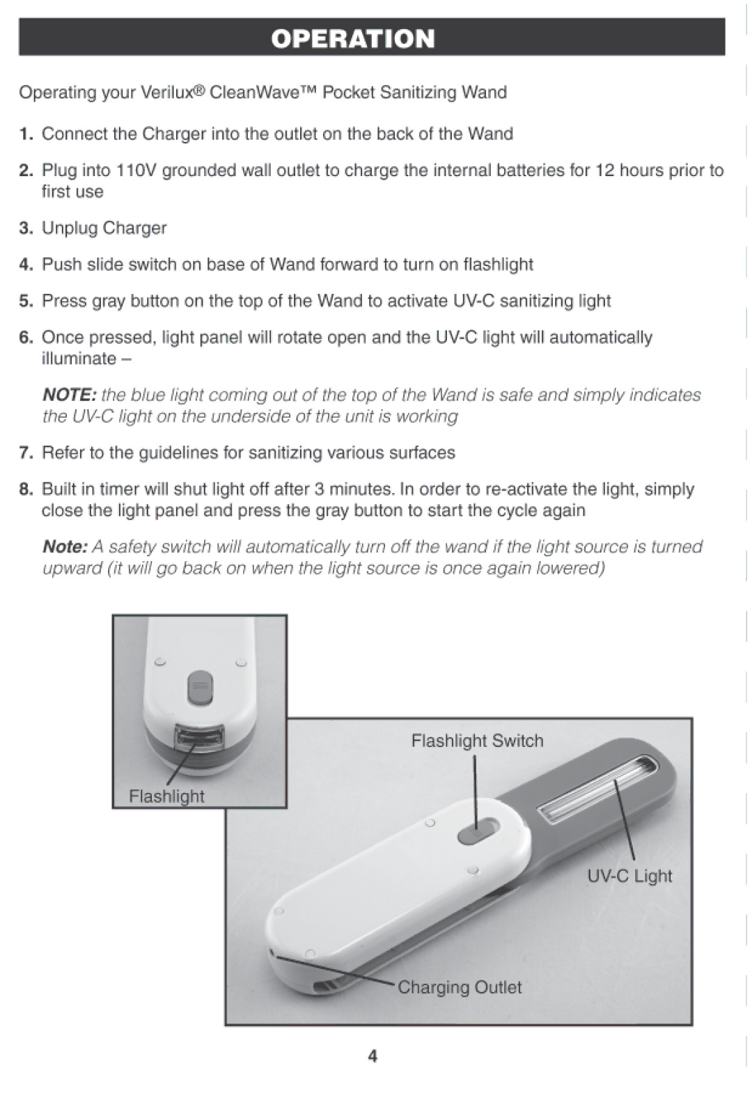 Verilux VH12 manual 