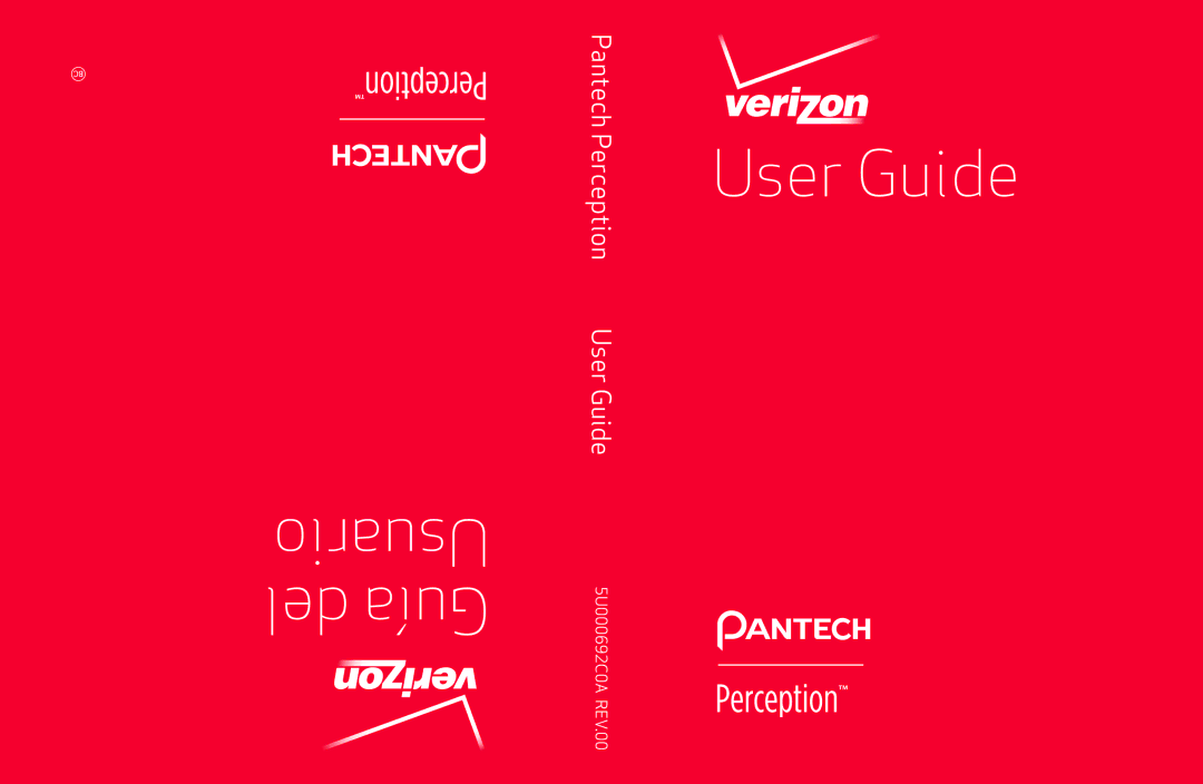 Verizon 5U000692C0A manual Pantech Perception User Guide 