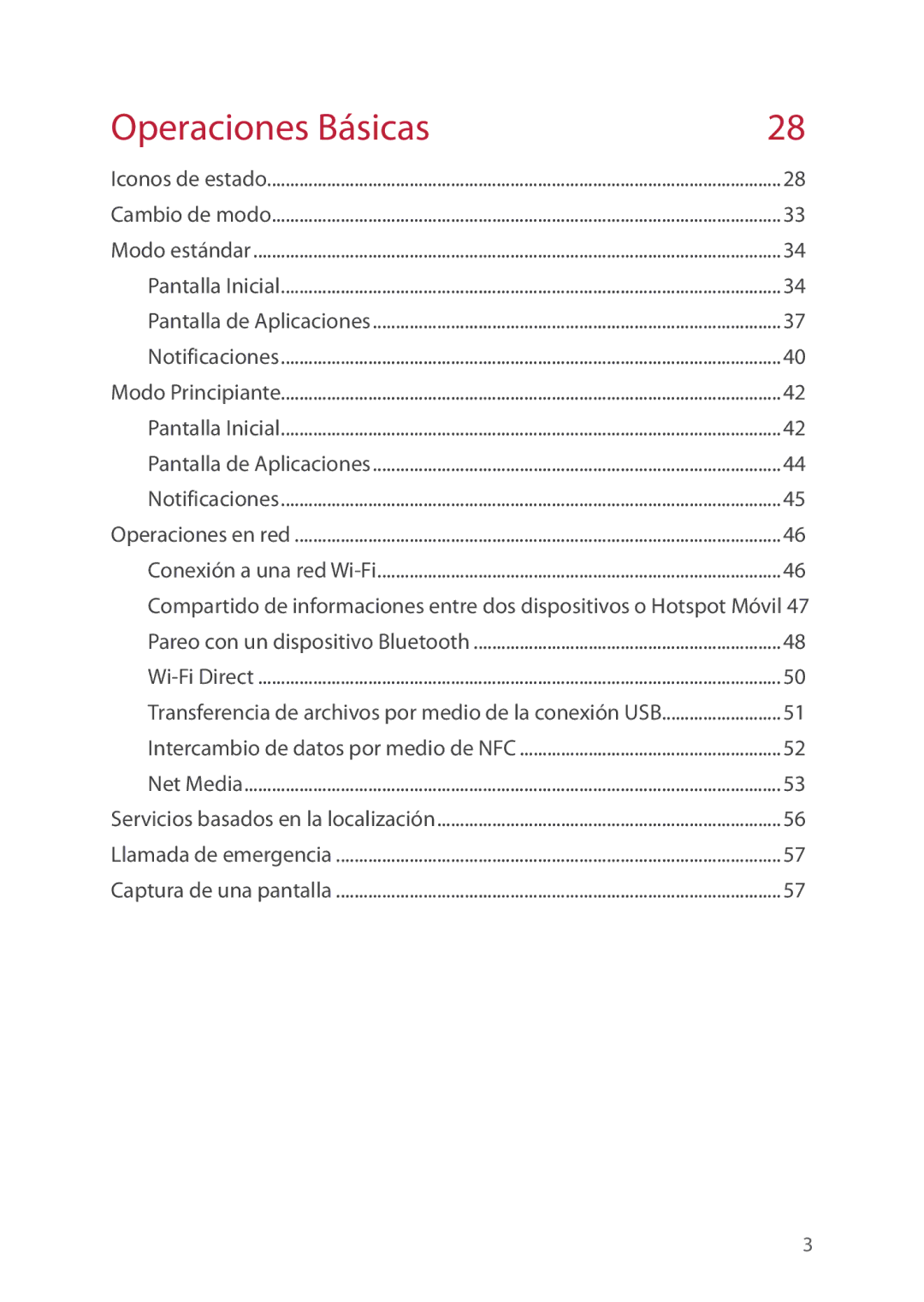 Verizon 5U000692C0A manual Operaciones Básicas 