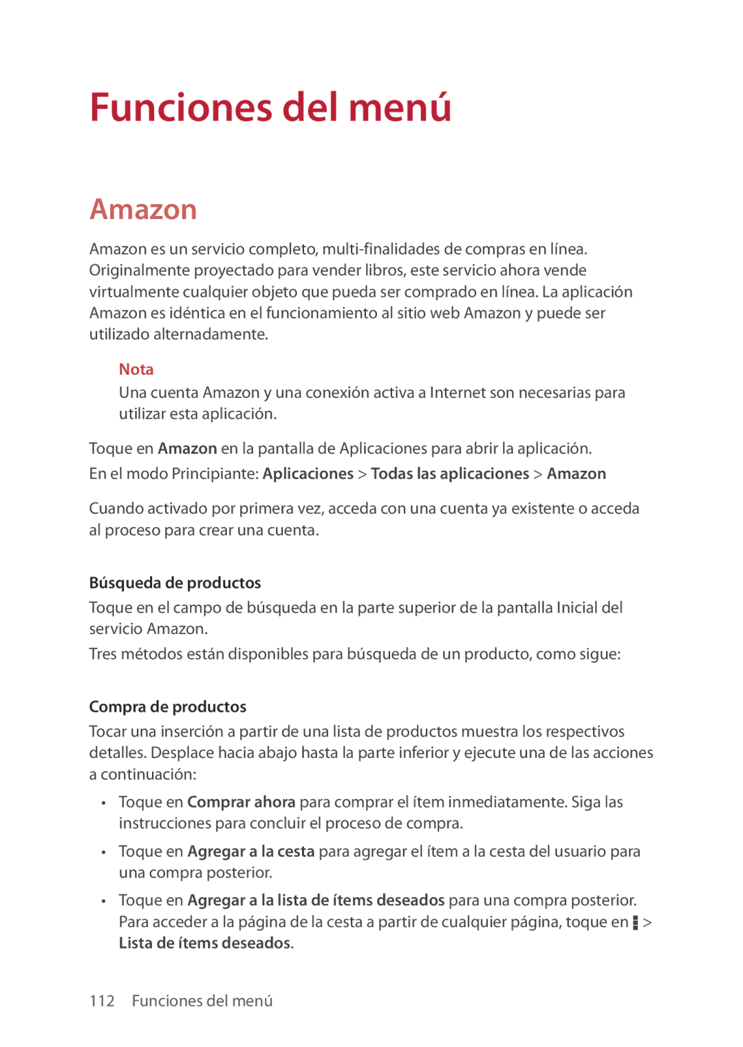 Verizon 5U000692C0A manual Búsqueda de productos, Compra de productos 