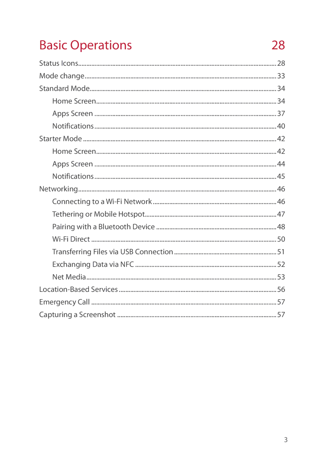 Verizon 5U000692C0A manual Basic Operations 