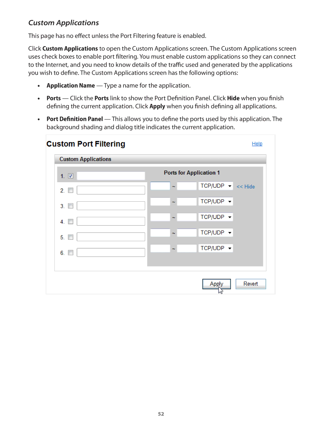 Verizon 649496017989 manual Custom Applications 