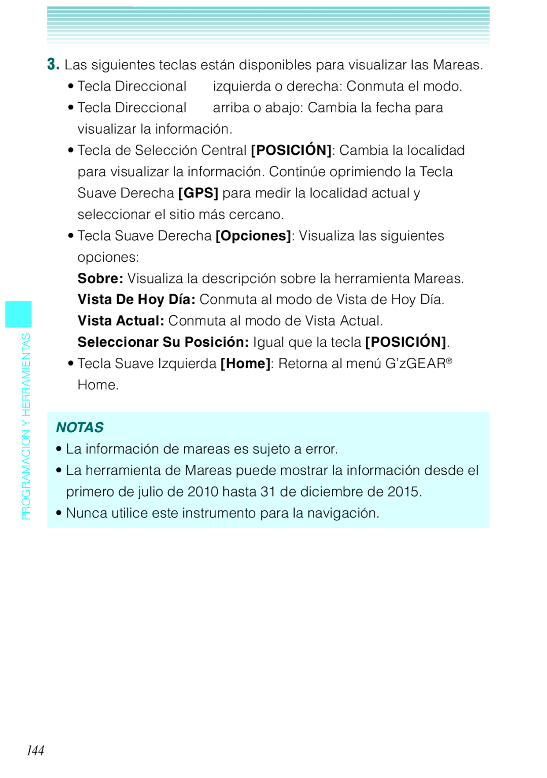 Verizon C751 manual 144, Seleccionar Su Posición Igual que la tecla Posición 