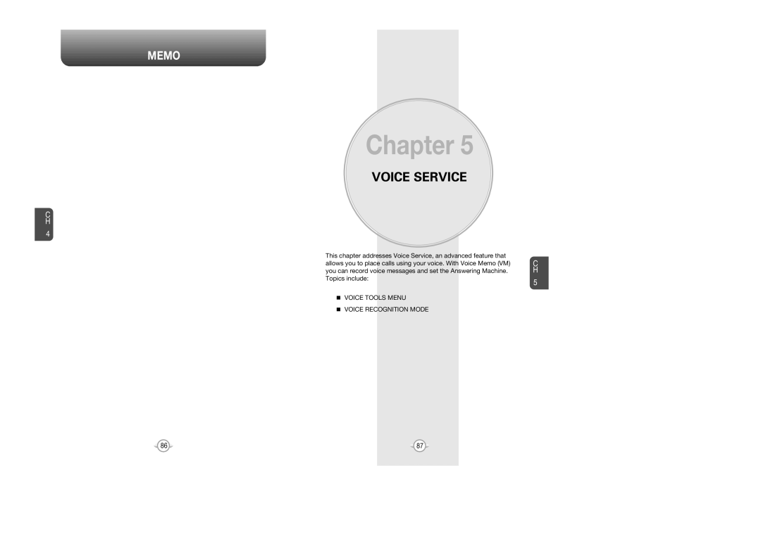 Verizon CDM8615 manual Voice Service 